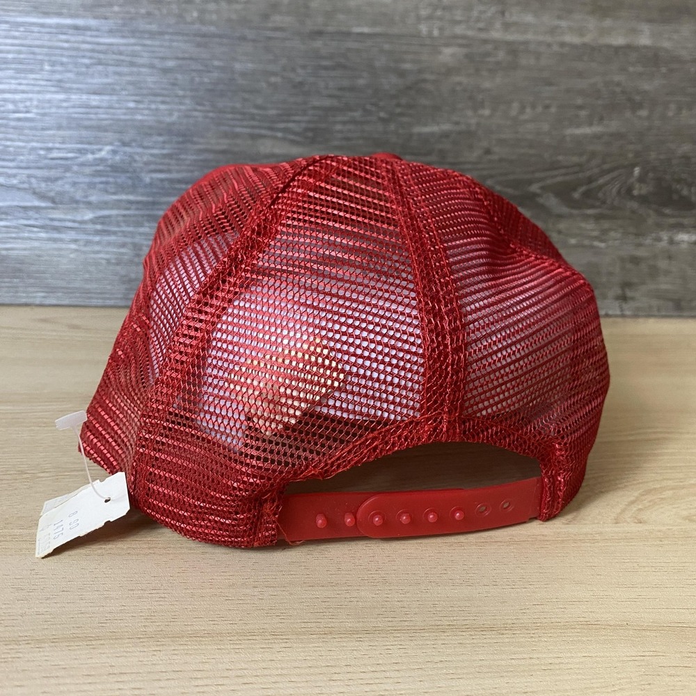 Vintage Minnesota Zoo Hat Cap Snap Back Red Mesh Trucker Embroidered Mens 80s - Picture 5 of 11